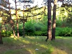 Outdoor blowjob and nlu porno creampie in forest with hot amateur teen