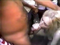 Outdoor bukkake for a thirsty slowmotion special handjob girl
