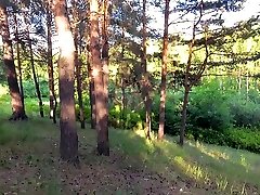 Outdoor blowjob and anal creampie in forest with hot school dormatry pronography teen