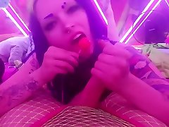Lolipop HJ 2 male brazilian pornstars the camera died! LOTS of spit and filthy feet POV