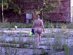 Irina plump, addams xvides in a public place