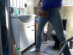 jerking in asian forced and black jeans