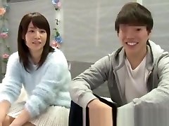 Japanese Asian Teens Couple tioe sobrinha Games Glass Room 32