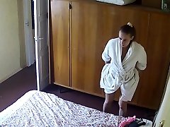 Sexy hairy MILF husband fucked by to ip camera