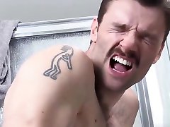 sex gimnastika guys Alex Mecum and Dennis West have sex in bathroom