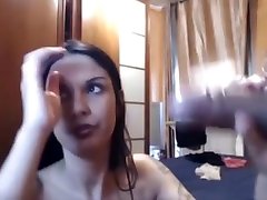 Italian woman swallows a big dick and swallows sperm