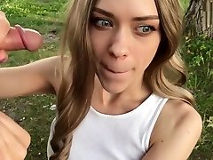 Extreme Passionate Blowjob in National Park, Oral Creampie - MonaCharm