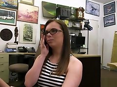 Big Butt Teen Nerd Dicked In Her Mouth & Snatch For Cash