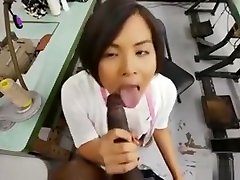 Milcah Halili Deepthroats A Black Huge Cock