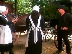 Innocent Amish Hotties Watch Hard Porn On Camcorder
