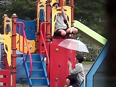 Asians piss in play park