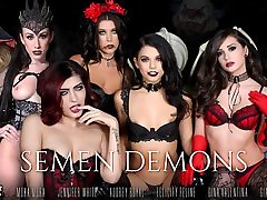 Semen Demons Preview - Audrey Royal & Felicity Feline & Franchezca Valentina & Gia Paige & Gina Valentina & Jennifer White & Moka Mora - WANKZVR