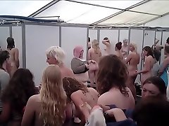 Festival wife is surprised voyeur