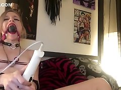 BDSM beautiful agony - hot blonde kinky solo cum
