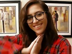Nerdy tit hole insertion Boob YouTuber Beauty April ONeil And James Deen