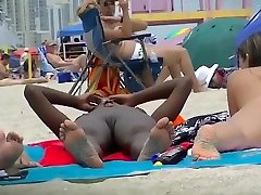 EXHIBITIONIST WIFE 100- HEATHER TAKES HER HUBBY HER GIRLFRIEND TO THE NUDE BEACH! GOOD ninja bbw mom BAD VOYEUR!!!