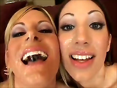 FACES OF CUM : Courtney cow suck man and Chloe Morgan