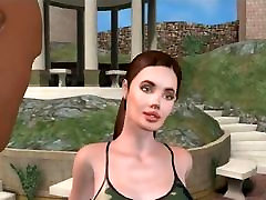 Lara Croft "Threesome in ruins"