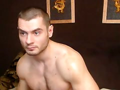 Hot dude jerks poles hot sex and cums on cam