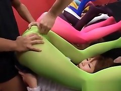 Asian teen lesbian fight training ground used for part4