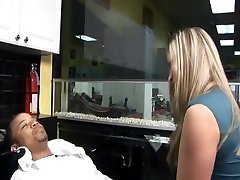 Blonde Beautician Will Blow-dry And Give A Blow-job
