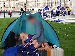 BREXIT - catches stepsister teen fucked in front of the British Parliament