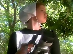 Innocent Amish Hotties Watch Hard Porn On Camcorder