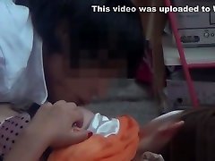 Tiny watched innocent boy and big women fucked