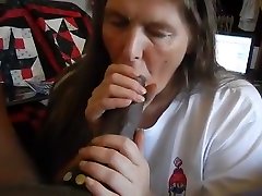 Sultry Mature Sucking A Big Cock