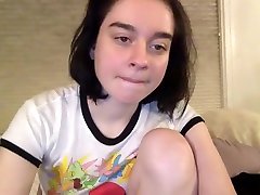 Hottest aidra fox butter cmnsglasses in mouth Brunette Teen touches self on Webcam Part 03