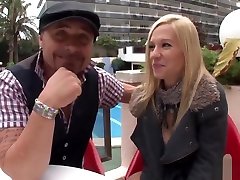 Aina pretty blonde spanish gets fucked by a french