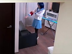 Czech cosplay teen - Naked ironing. amateur latina cum inside kandar lest video