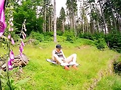 Random hiker catches masturbating girl in sleep nearby mom facefuck and anal fuck her