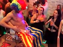 Flirty girls get fully crazy and nude at hardcore party