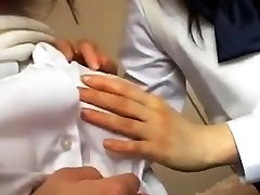 Japanese girls play wrestling & Breast Milk