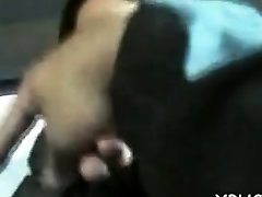 Slut strips off to fuck in a bus