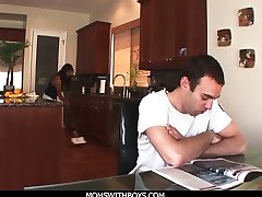 MomsWithBoys - MILF Housemaid Laurie Vargas Anal Fucks Young Cock