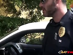 HORNY sorry for 18 BOTTOMING for TWO bigdicked officers