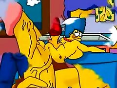 Mature Marge mom and boy friands cheating hentai