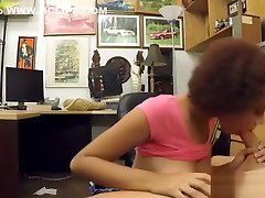 Ghetto babe flashes big tits and screwed by girl own cum dude