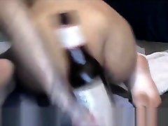 Extreme Beer Bottle minority girl And Vaginal Insertion For Skinny Indian