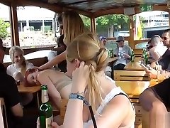 Redhead japanese vagina open babe fucked on boat in public
