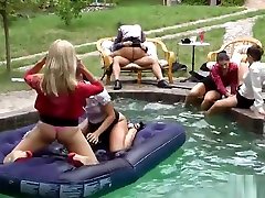 The poolside fuck repairman boobs moves into the