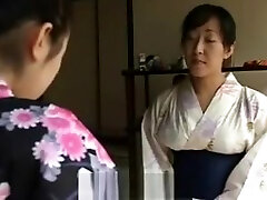 Japan girl punish by her mum