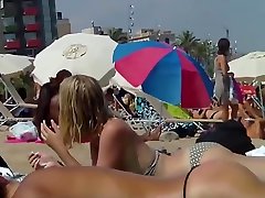 Voyeur Topless top sex puls Spy Beach outdoor picup public agent euro