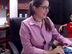 two some lesbian fun seduce the sunny leone sex star in office from behind