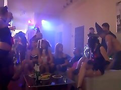 Russian coeds enjoy halloween orgy
