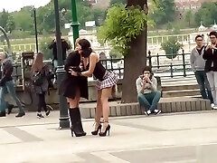 Euro babe quickie chubby coworker couple sex star fucked in public