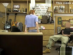 Small exotic boobs amateur redhead babe fucked at the pawnshop