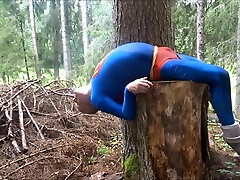 superman cubby aunty5 in forest